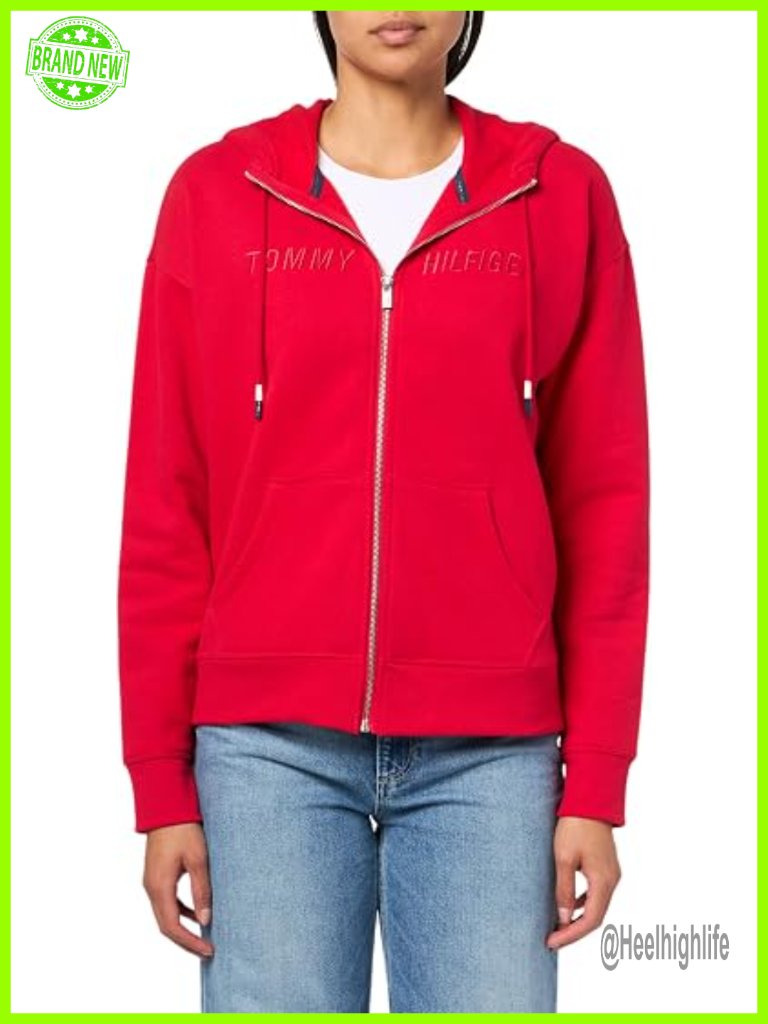 Full Zip Hoodie Sweatshirt With Pockets, Fleece Lined, Drop Shoulder